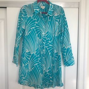 Blue and white Kate Spade dress.